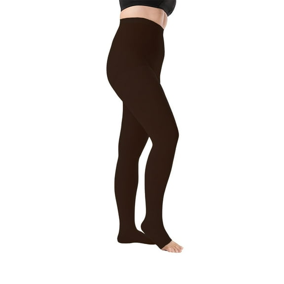 Juzo Dynamic 30-40 mmHg Compression Stockings, Pantyhose, Open Toe | Compression Socks for Severe Varicosities & Edema, Post-Sclerotherapy, Post-Op | Black, X-Large (V)