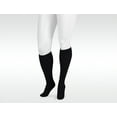 thumbnail image 1 of Juzo  Dynamic Max 30-40 mmHg Full Foot Knee High Stockings with 3.5 cm Silicone Border in Short - Black, III - Medium, 1 of 1
