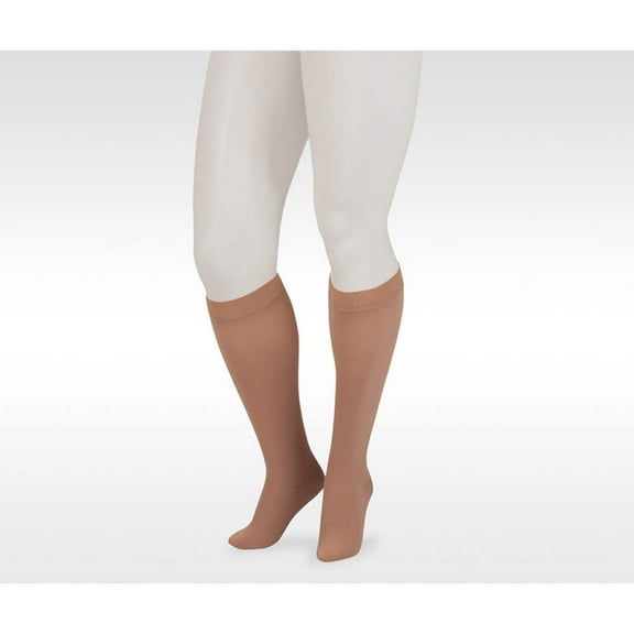 Juzo 3512 Dynamic (Varin) Soft Closed Toe Knee Highs w/Sili Dot Band 5.0- 30-40 Short Beige IV