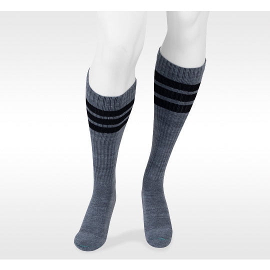 Juzo Men's Power Comfort Socks - 15-20 mmHg Retro Heather Gray X-Large