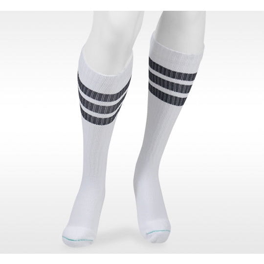 Juzo Men's Power Comfort Socks - 15-20 mmHg Retro White Large