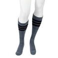thumbnail image 1 of Juzo Men's Power Comfort Socks - 20-30mmHg Tall Retro Heather Gray X-Large, 1 of 5