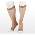 thumbnail image 1 of Juzo 2101 Naturally Sheer Open Toe Knee Highs - 20-30 mmHg Short Beige V, 1 of 3