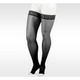 thumbnail image 1 of Juzo 2101 Naturally Sheer Open Toe Thigh Highs w/Lace Band - 20-30 mmHg Short Black V, 1 of 2