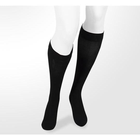 Juzo Power Vibe Knee High Socks - 15-20 mmHg Deep Black Medium