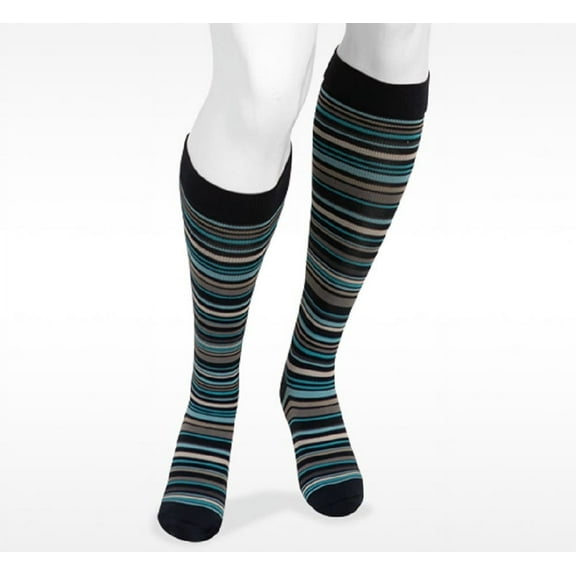 Juzo Power Vibe Knee High Socks - 20-30 mmHg Standard Super Blue Medium
