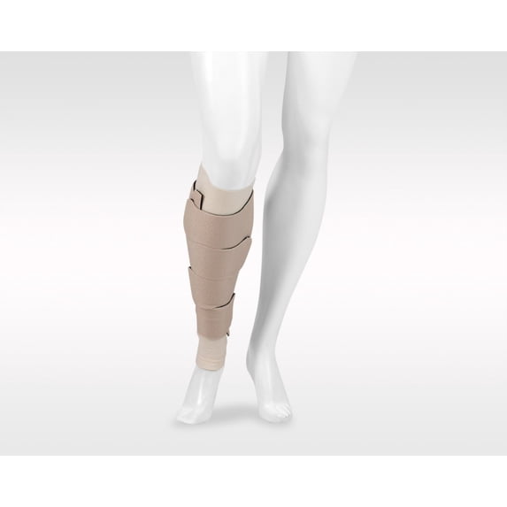 Juzo Reversible Versatile Support 30-60mmHg Calf Compression Wrap, Beige, M Max Regular