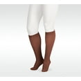 thumbnail image 1 of Juzo Soft 15-20 mmHg Knee High, Full Foot (Closed Toe), Short, Silicone Border (IV, Chocolate), 1 of 6