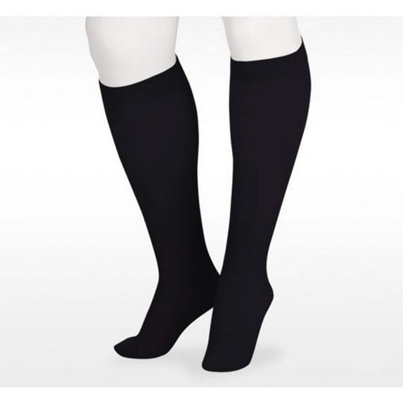 Juzo Soft 2000 Closed Toe Knee Highs - 15-20 mmHg Reg Black II