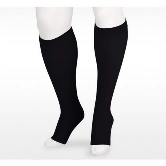 Juzo Soft 2000 Open Toe Knee Highs - 15-20 mmHg Short Black IV