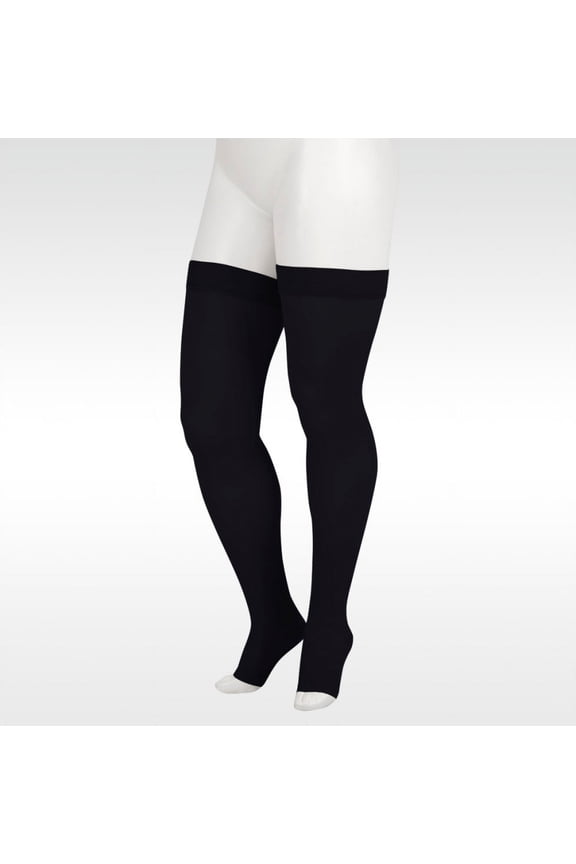 Juzo Soft 2002 Thigh-High 30-40mmhg Compression Open Toe Stocking
