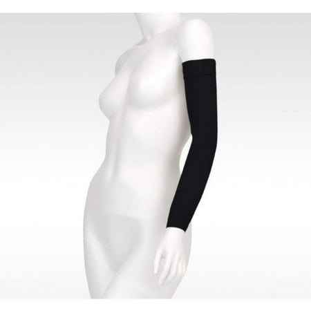 Juzo 2002 Lymphedema Armsleeve Dreamsleeve w/Silicone Band - 30-40 mmHg Reg Reg Black I