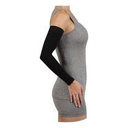 Juzo Soft Arm Sleeve with Silicone Border Size 2 Regular, 20 to 30 mmHg Compression, Black Model #: JU2001MXCGRSB102 Qty: 1