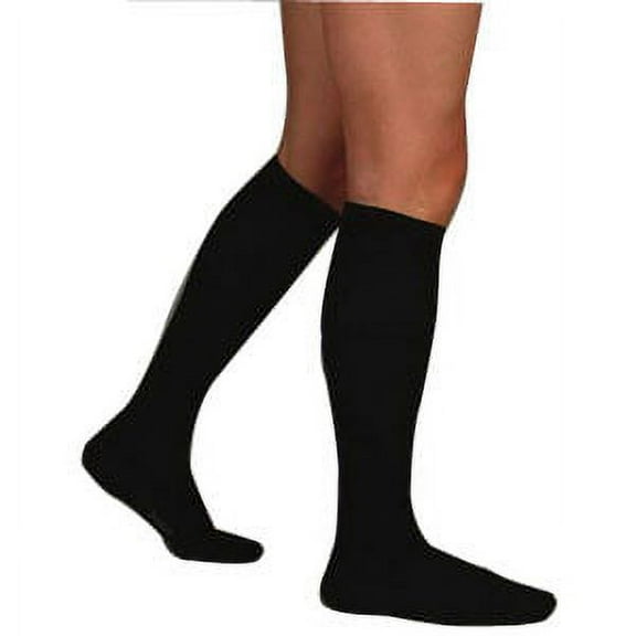 Juzo 2001 Soft Closed Toe Knee Highs - 20-30 mmHg Reg Black II