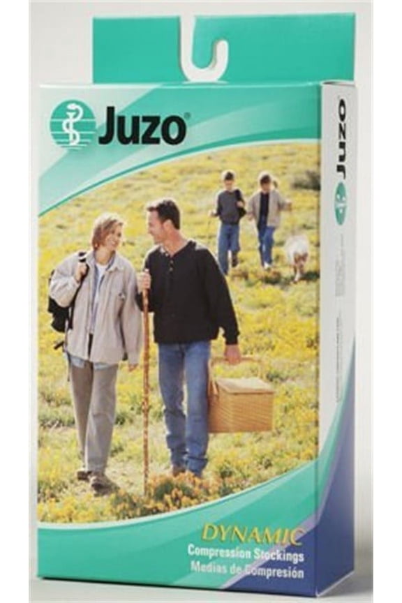 Soft Thigh With Waist Attachment 30-40mmHg Open Toe Left Leg, IV, Beige