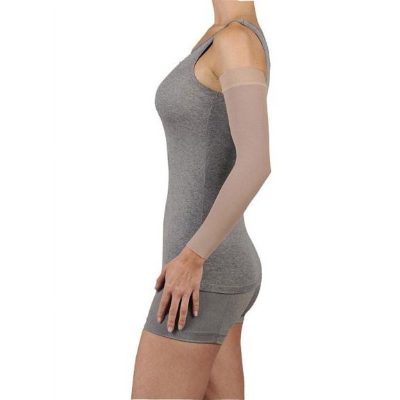 Juzo 3512 Dynamic Lymphedema Armsleeve w/Silicone Band - 30-40 mmHg Reg Reg Beige VI