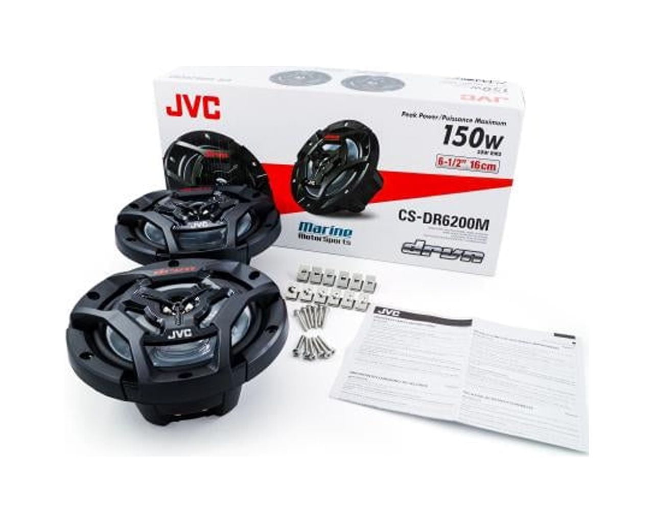 Jvc CSDR6200M 300W Peak (100W RMS) 6.5" DRVN Series 2Way Marine