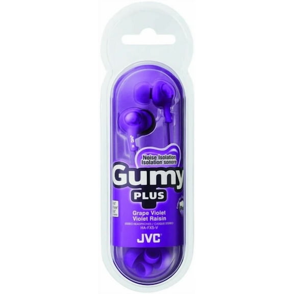 Jvc Gumy Plus Ha-Fx5 In-Ear Only Headphones - Grape Violet