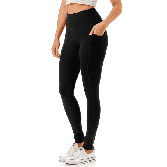 Jvini High Waisted Active Leggings For Women With Pockets Yoga Workout Running Pants Full Length Size S-3XL