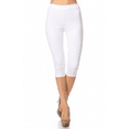 thumbnail image 1 of Jvini Women's High Waist Stretch Jean Style Capris Pull On Skinny Capri Jeggings Elastic Waist Size S-3XL Inseam 20", 1 of 7