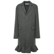 Jw Anderson Donna Gray Wool Coat