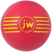 JW iSqueak Ball Non-Toxic Rubber Dog Toy for Dogs 30-60 lb, Assorted Colors, Medium, Pack of 1