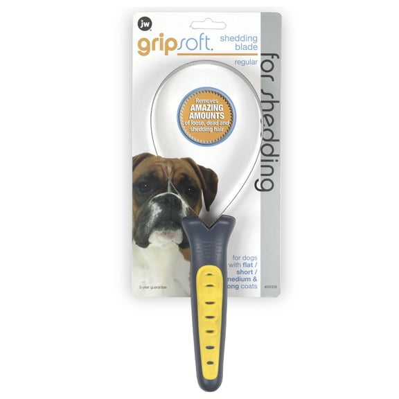 PetMate JW Pet GripSoft Deshedding Blade for Dogs