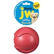 JW Pet iSqueak Bouncin Baseball Rubber Dog Toy - Large