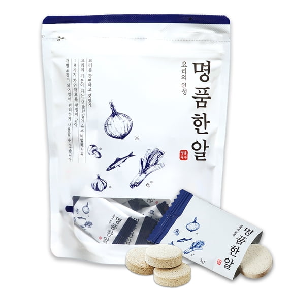 Jwellfood Instant Soup Tablet Broth Stock Base, Anchovy Flavor, 60g (3g x 20 Tablets)