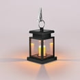 Jwputqe Solar Outdoor Lights Upgraded Lantern Flickering Flame Outdoor