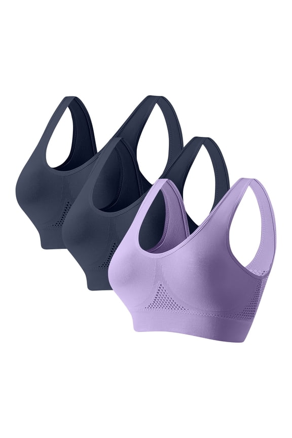 Sports Bras for Women Over Size Push Up Bra Fashionable Comfortable Bra Purple XL