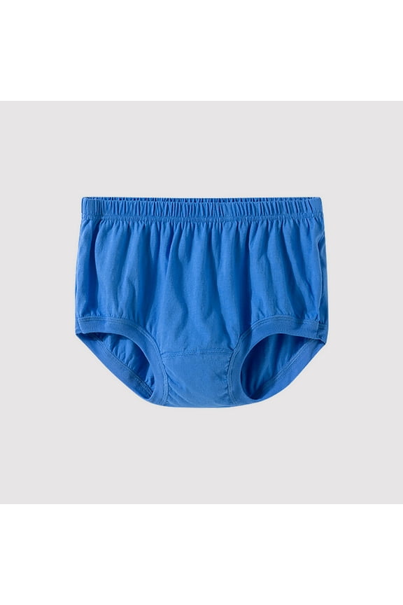  Briefs for women,Womens Briefs Underwear,Breathable,Fitted,Solid,Elastic Waist,Cotton,Blue,3XL(US:16)