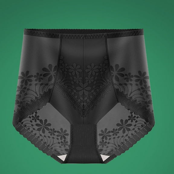 Jwputqe Briefs for women,Womens Briefs Underwear,Breathable,Fitted,Solid,Elastic Waist,Nylon,Spandex,Black,XL