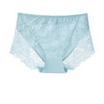 thumbnail image 1 of Jwputqe Womens Panties,Underwear for Women,Breathable,Soft,Fitted,Solid,Elastic Waist,Light Blue,3XL, 1 of 5