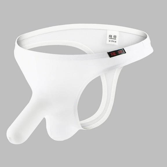 Jwputqe Mens Boxer Briefs,Mens Briefs,Boxer Briefs,Breathable,Comfort Fit,Solid,Elastic Waist,Nylon,Spandex,White,M