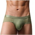 thumbnail image 1 of Jwputqe&nbsp;Mens Boxer Briefs,Mens Briefs,Boxer Briefs,Breathable,Cooling,Solid,Elastic Waist,Nylon,Spandex,Army Green,L, 1 of 6