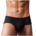 thumbnail image 1 of Jwputqe&nbsp;Mens Boxer Briefs,Mens Briefs,Boxer Briefs,Breathable,Cooling,Solid,Elastic Waist,Nylon,Spandex,Black,M, 1 of 6