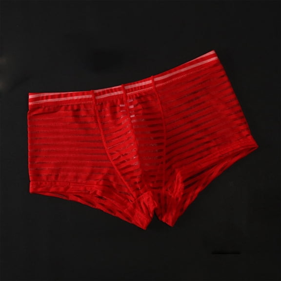 Jwputqe Mens Briefs,Boxer Briefs,Mens Underwear Briefs,Breathable,Fitted,Solid,Elastic Waist,Nylon,Spandex,Red,3XL