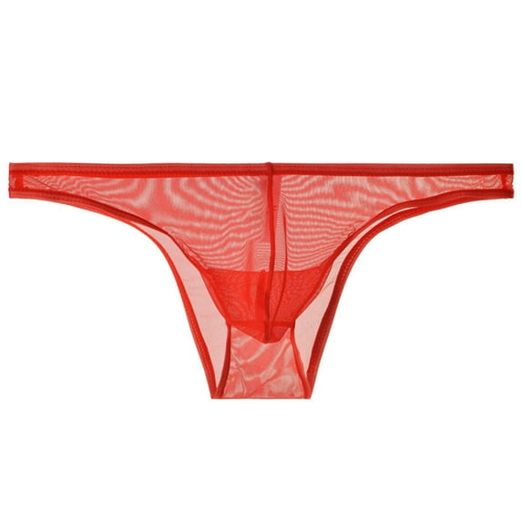 Jwputqe Mens Briefs,Boxer Briefs,Mens Underwear Briefs,Breathable,Fitted,Solid,Elastic Waist,Nylon,Spandex,Red,M