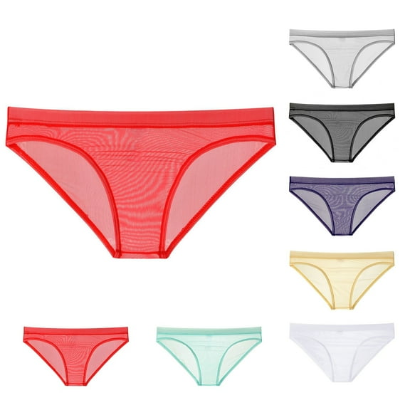 Jwputqe Mens Briefs,Boxer Briefs,Mens Underwear Briefs,Breathable,Fitted,Solid,Elastic Waist,Nylon,Spandex,Red,XL(US:XL)