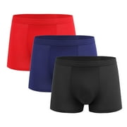 Jwputqe&nbsp;Mens Briefs,Boxer Briefs,Mens Underwear Briefs,Breathable,Fitted,Solid,Elastic Waist,Polyester,Multicolor,LUSL