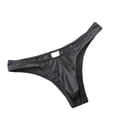 thumbnail image 1 of Jwputqe&nbsp;Mensg Strings and Thongs,Thongs For Men,Mens ThongsBreathable,Cooling,Solid,Low Waist,Polyester,Cotton,Black,S (US:4), 1 of 2