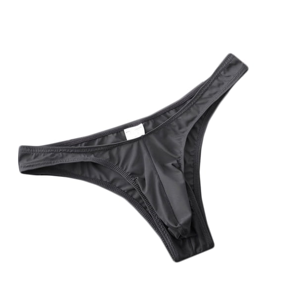 Jwputqe Mensg Strings and Thongs,Thongs For Men,Mens ThongsBreathable,Cooling,Solid,Low Waist,Polyester,Cotton,Black,S (US:4)