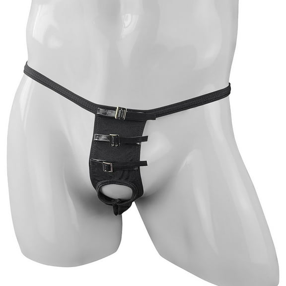 Jwputqe Mensg Strings and Thongs,Thongs,G-string Panties,Breathable,Cooling,Solid,Low Waist,Polyester,Black,Free Size