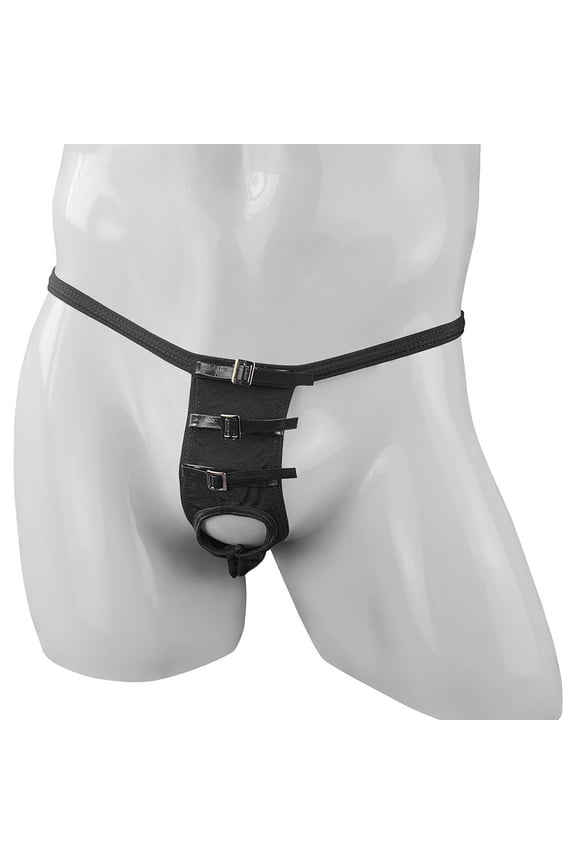  Mensg Strings and Thongs,Thongs,G-string Panties,Breathable,Cooling,Solid,Low Waist,Polyester,Black,Free Size