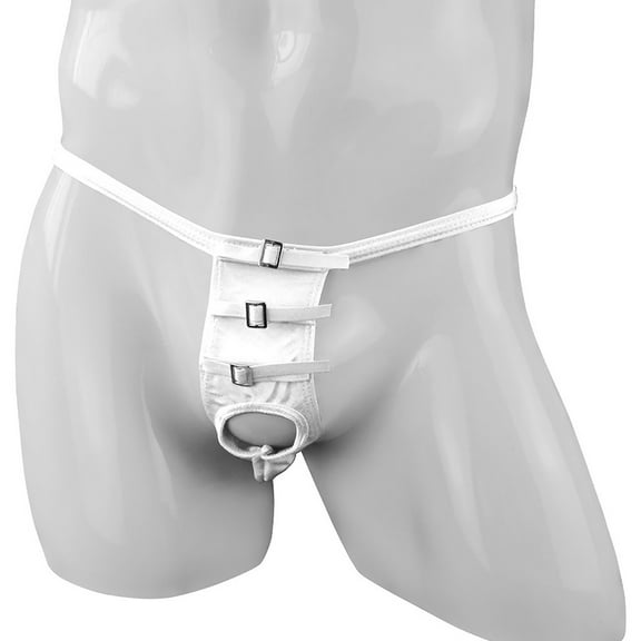 Jwputqe Mensg Strings and Thongs,Thongs,G-string Panties,Breathable,Cooling,Solid,Low Waist,Polyester,White,Free Size