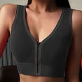 thumbnail image 1 of Jwputqe&nbsp;Sports Bras for Women,Sports Bra,Breathable,Quick Drying,Solid,Nylon,Spandex,Dark Gray,M(US:6), 1 of 6