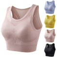 thumbnail image 1 of Jwputqe&nbsp;Sports Bras for Women,Sports Bra,Quick Drying,Supportive,Solid,Nylon,Spandex,Pink,L(US:8), 1 of 3