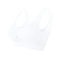 thumbnail image 1 of Jwputqe&nbsp;Sports Bras for Women,Sports Bra,Quick Drying,Supportive,Solid,Nylon,Spandex,White,M(US:6), 1 of 3