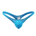 thumbnail image 1 of Jwputqe Thongs For Men,Mens Thongs Breathable,Cooling,Printed,Low Waist,Polyester,Cotton,Blue,M, 1 of 6